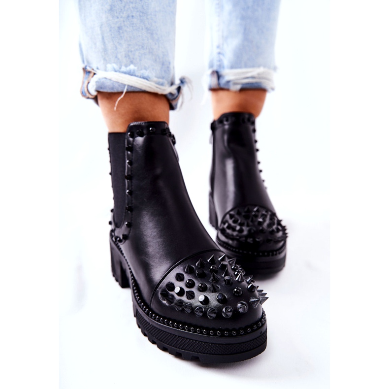 PG1 Bottes Comonis Jodhpur Noires Avec Jets le noir 3