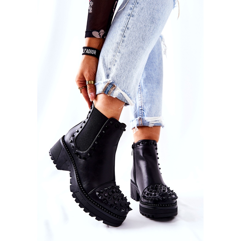 PG1 Bottes Comonis Jodhpur Noires Avec Jets le noir 5