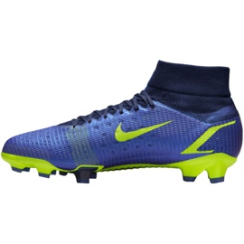 Nike Mercurial Superfly 8 Pro Fg M CV0961 574 chaussures de football bleu bleu 2 Nike Mercurial Superfly 8 Pro Fg M CV0961 574 chaussures de football bleu bleu 2
