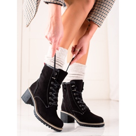 Goodin Bottes confortables à talons hauts le noir 3