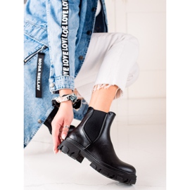 Bestelle Bottines Chelsea noires sur la plateforme le noir 2