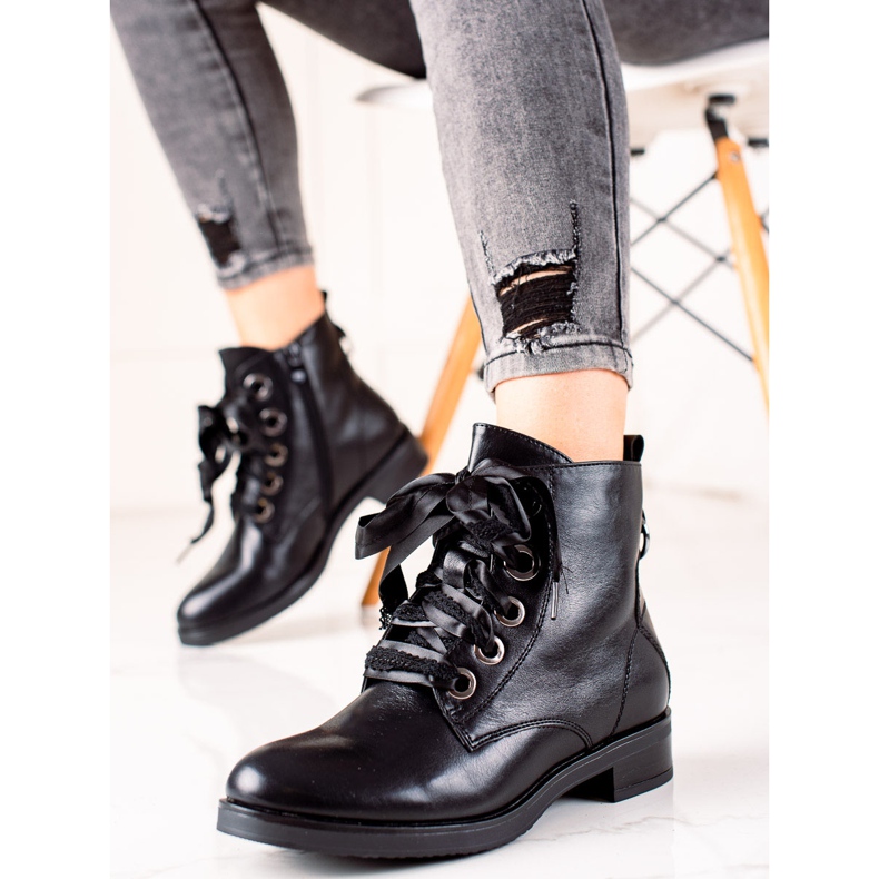 Evento Bottes avec reliure décorative le noir 2