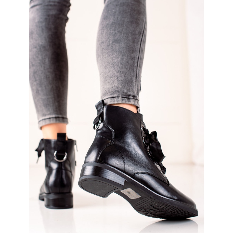 Evento Bottes avec reliure décorative le noir 1