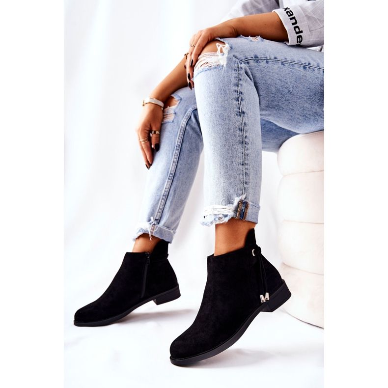 Bottes en daim noires pour femmes Numbero 1
