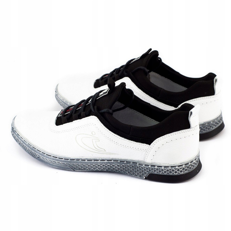 Polbut Chaussures casual en cuir pour hommes K24 blanc blanche 5 Polbut Chaussures casual en cuir pour hommes K24 blanc blanche 5