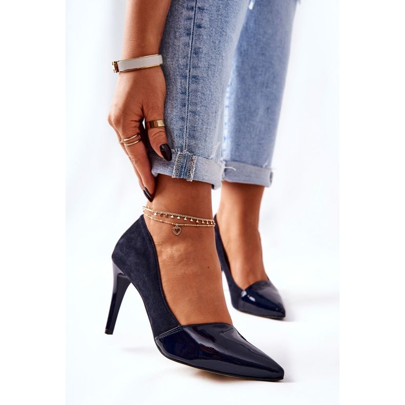Cuir Monnari 0170-013 Marine Talons bleu marine 1