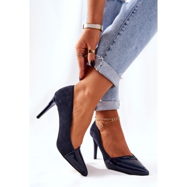 Cuir Monnari 0170-013 Marine Talons bleu marine 2
