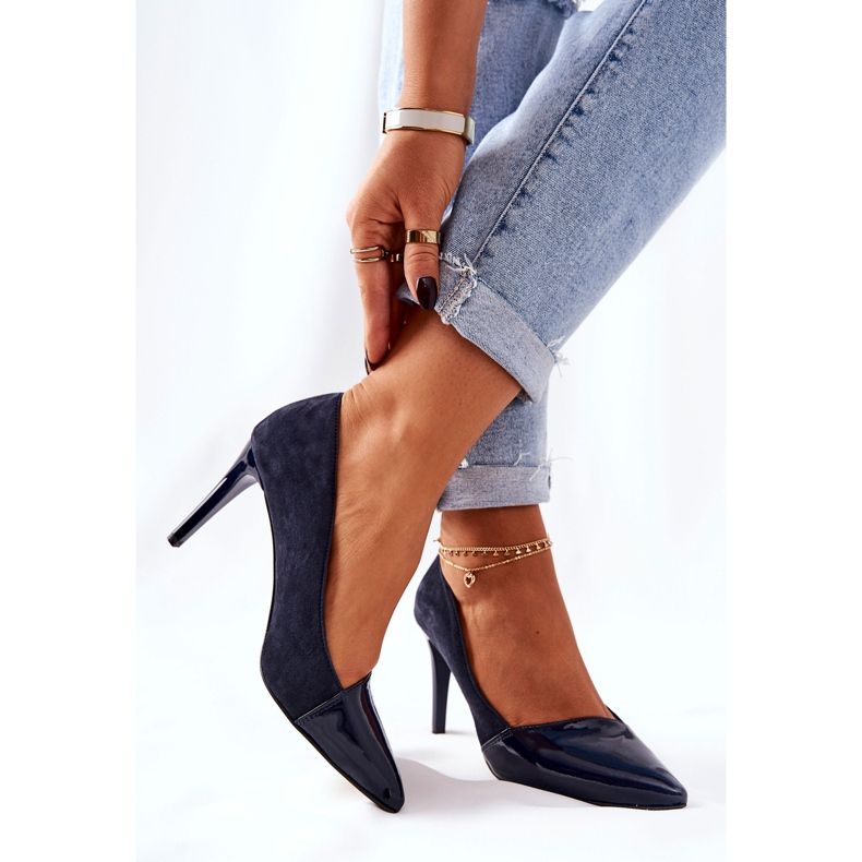Cuir Monnari 0170-013 Marine Talons bleu marine 2