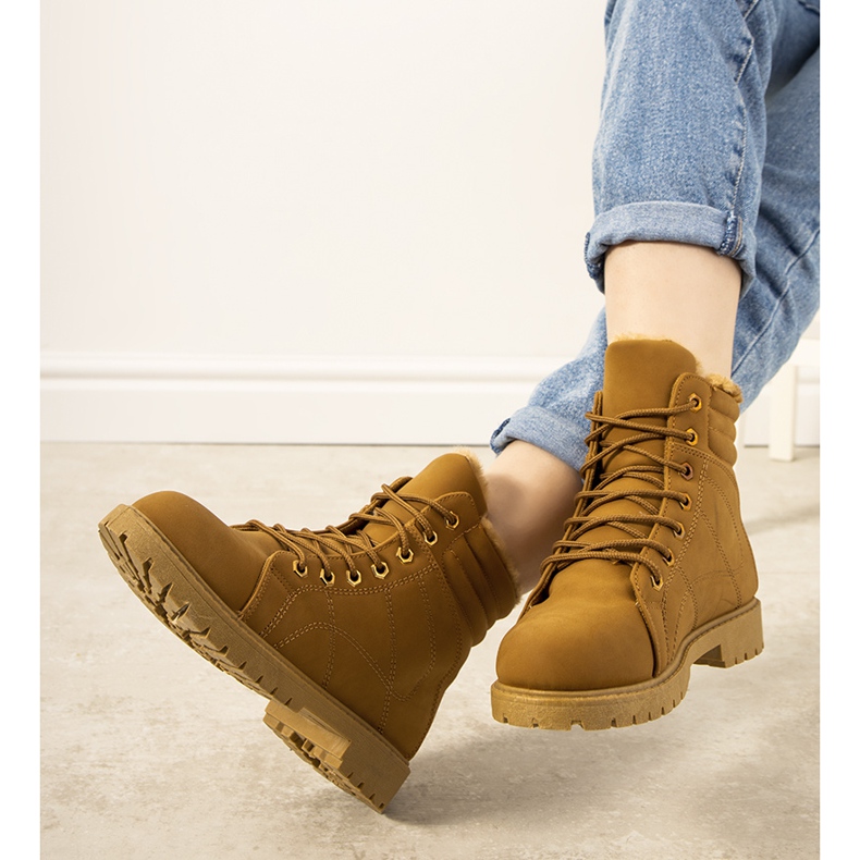 Bottines Panicucci isolées camel pour femmes brun 1