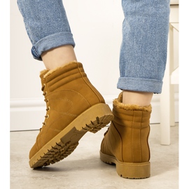 Bottines Panicucci isolées camel pour femmes brun 2