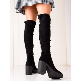 Seastar Bottes à plateforme à la mode le noir 1