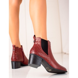 Evento Bottes classiques en éco-cuir rouge 1