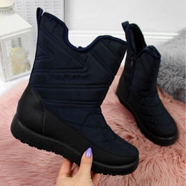 Bottes de neige imperméables News W EVE309C bleu marine 2