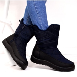 Bottes de neige imperméables News W EVE309C bleu marine 5
