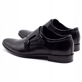 Olivier Chaussures en cuir masculin moines 287l noirs 5