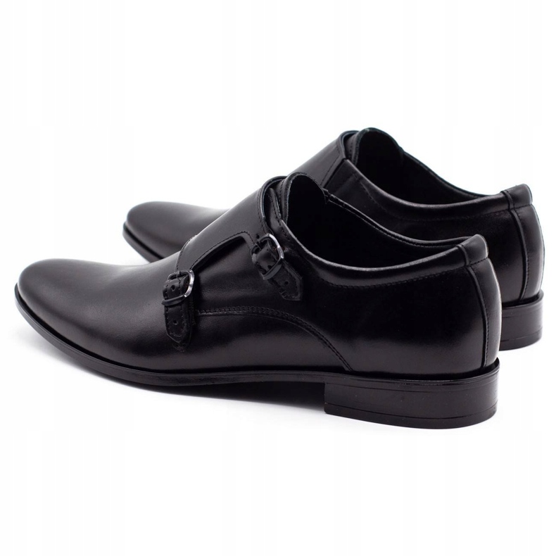 Olivier Chaussures en cuir masculin moines 287l noirs le noir 5