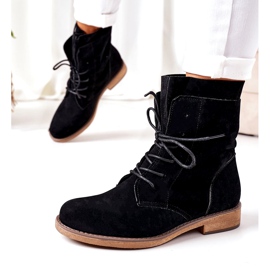 PS1 Noir Violetta Bottes noires à double tige 1