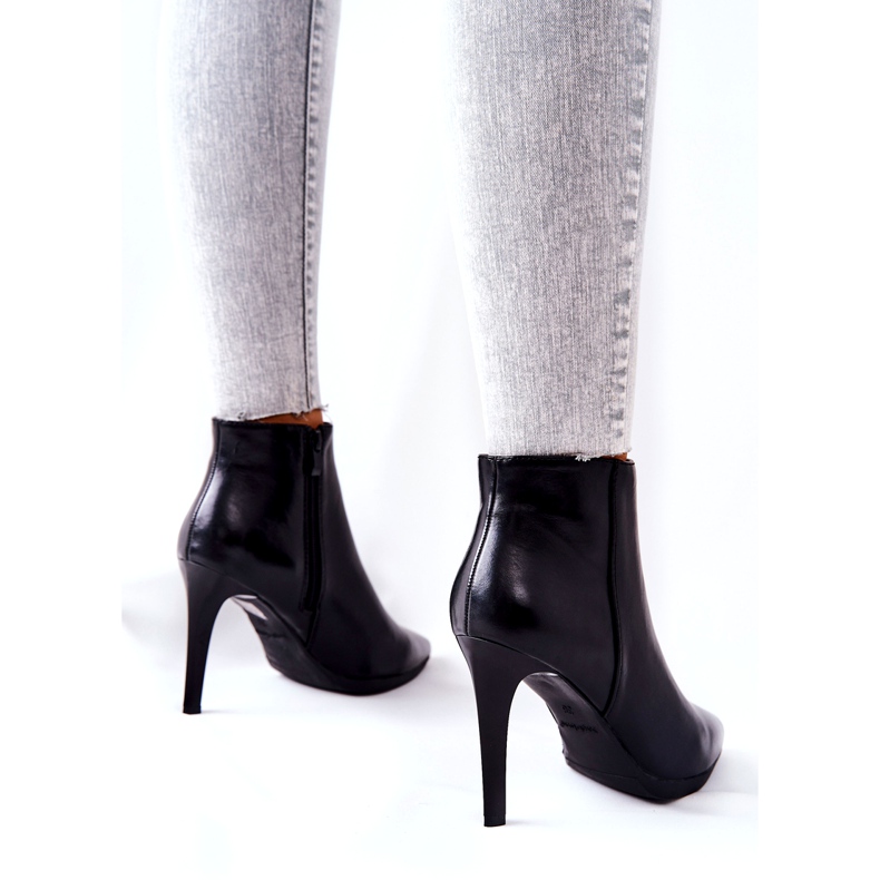 Bottes pour femmes à talon haut Sergio Leone BT501 le noir 1