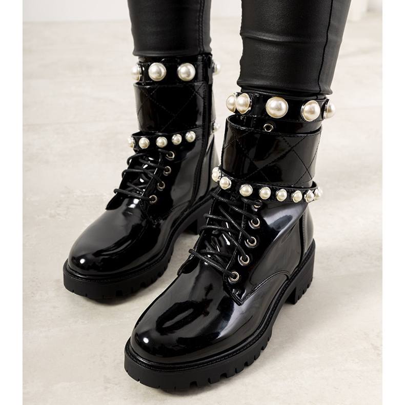 Chaussures Corso femme laquées noires le noir 1