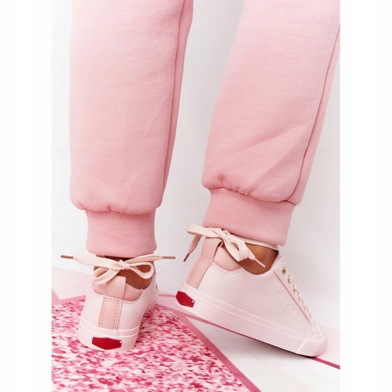 Big Star Baskets en cuir écologique pour femmes Cross Jeans HH2R4004C Rose 4