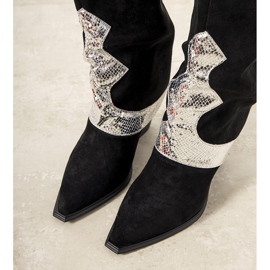 Bottes de cowboy noires de Luciana 1