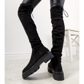 Boots noires sur semelle haute Paulino 1