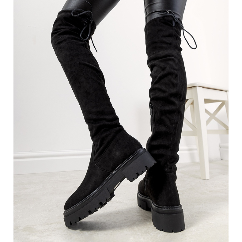 Boots noires sur semelle haute Paulino le noir 1