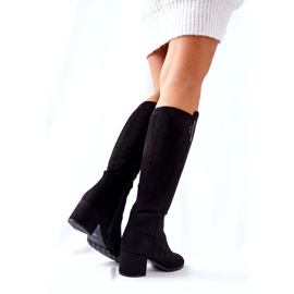 PG1 Bottes En Daim Avec Fermeture À Glissière Noir Magnizio 5