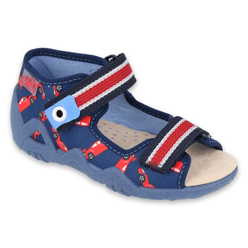 Chaussures enfant Befado jaune 350P018 rouge bleu marin 1