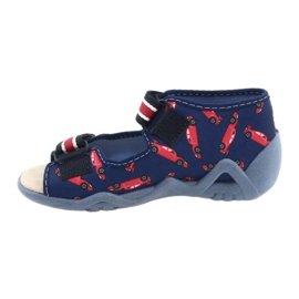 Chaussures enfant Befado jaune 350P018 rouge bleu marin 2