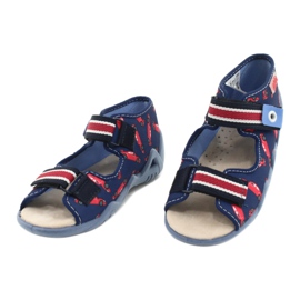 Chaussures enfant Befado jaune 350P018 rouge bleu marin 3