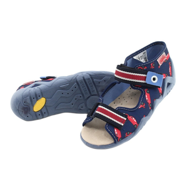 Chaussures enfant Befado jaune 350P018 rouge bleu marin 4