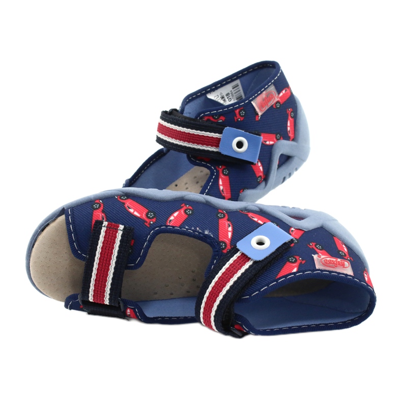 Chaussures enfant Befado jaune 350P018 rouge bleu marine 5