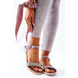 S.Barski Sandales Avec Cubic Zirconia S. Barski 701-18 Gris 1 S.Barski Sandales Avec Cubic Zirconia S. Barski 701-18 Gris 1