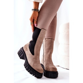 Bottes en cuir Workers Laura Messi Beige clair 2421 brun 2 Bottes en cuir Workers Laura Messi Beige clair 2421 brun 2