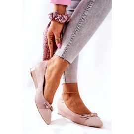 Escarpins compensés en cuir Monnari 0590-M04 Rose clair 2