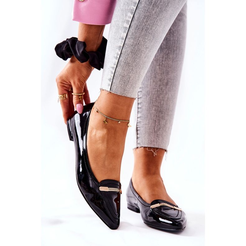 Ballerines Monnari Cuir Laqué 0160-020 Noir 1