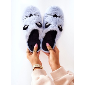 PE1 Chaussons Doux Chaton Avec Oreilles Distty Bleues 1 PE1 Chaussons Doux Chaton Avec Oreilles Distty Bleues 1