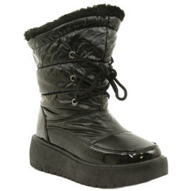 Bottes de neige nouées noires Filippo DBT3403 le noir 1