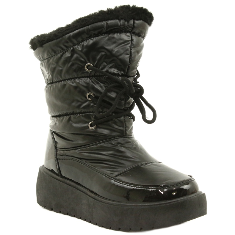 Bottes de neige nouées noires Filippo DBT3403 1