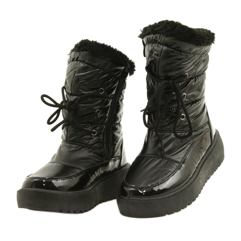 Bottes de neige nouées noires Filippo DBT3403 le noir 2