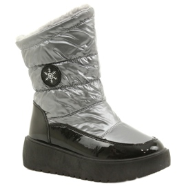 Bottes de neige des femmes FLAKES SNOW FILIPPO DBT3404 Black and Silver noir 1