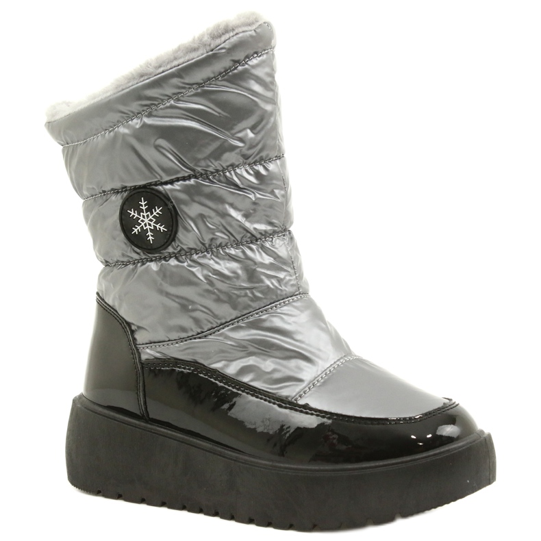 Bottes de neige des femmes FLAKES SNOW FILIPPO DBT3404 Black and Silver noir 1
