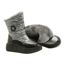 Bottes de neige des femmes FLAKES SNOW FILIPPO DBT3404 Black and Silver noir 4
