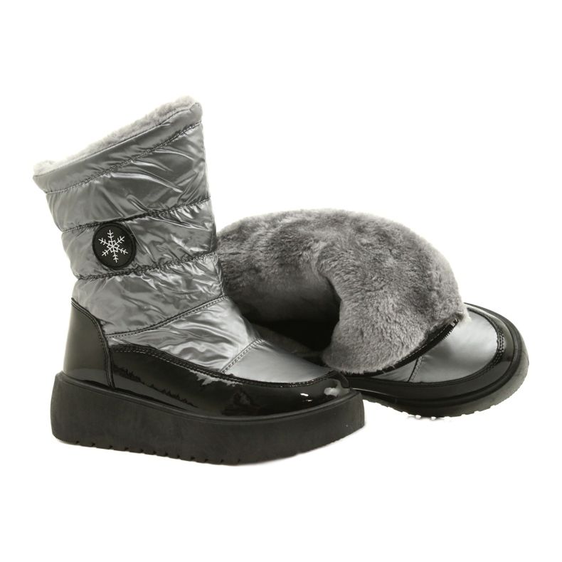 Bottes de neige des femmes FLAKES SNOW FILIPPO DBT3404 Black and Silver noir 4