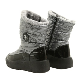 Bottes de neige des femmes FLAKES SNOW FILIPPO DBT3404 Black and Silver noir 3