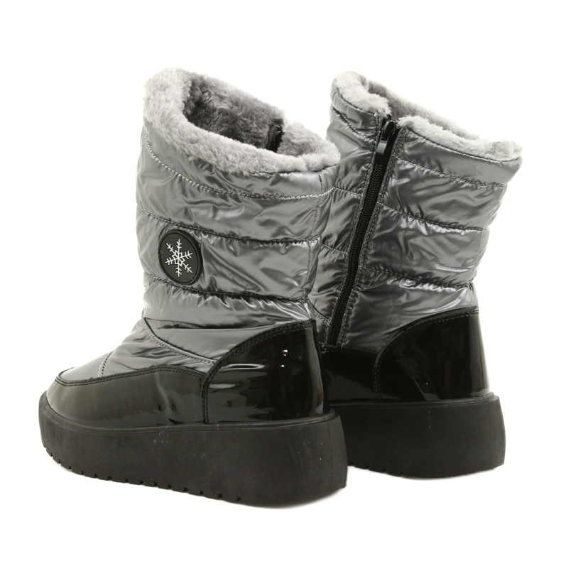 Bottes de neige des femmes FLAKES SNOW FILIPPO DBT3404 Black and Silver noir 3