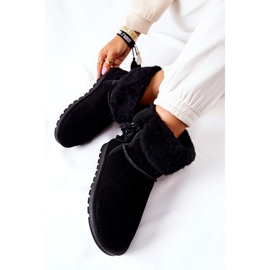 FS1 Mukluki Bottes de neige chaudes Fringes Noir Sorella le noir 1 FS1 Mukluki Bottes de neige chaudes Fringes Noir Sorella le noir 1