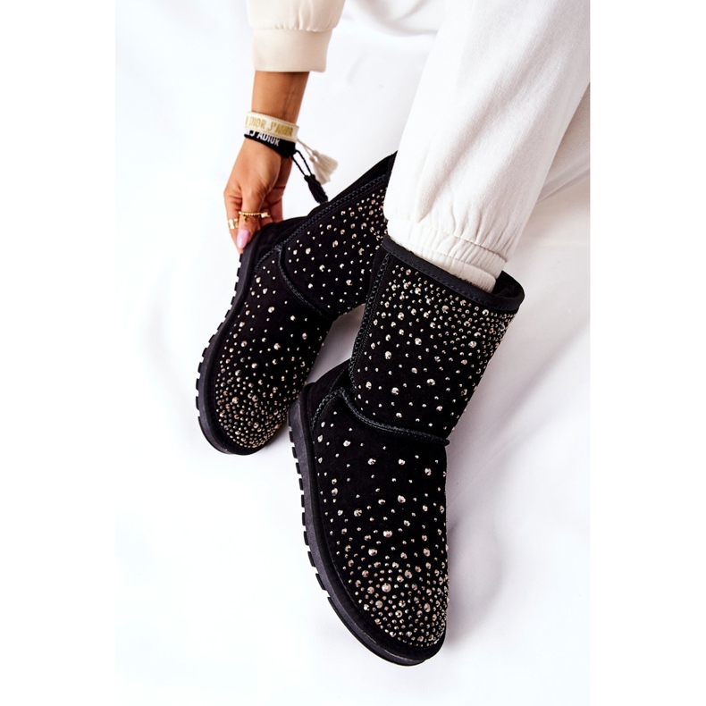 Mukluki Chaud Avec Jets Noir Mariella 1