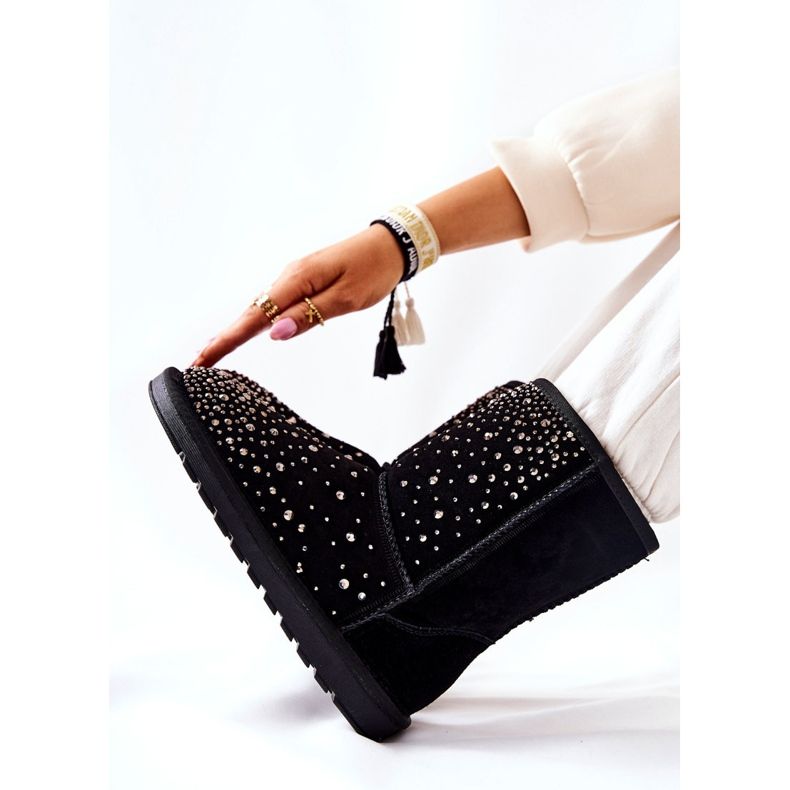 Mukluki Chaud Avec Jets Noir Mariella 2